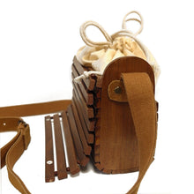 Load image into Gallery viewer, WOODEN RECTANGLE CROSS BAG
