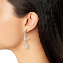 Load image into Gallery viewer, LOVER CUBIC ZIRCONIA LETTER DROP EARRINGS

