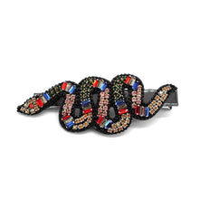 Load image into Gallery viewer, SNAKE SPARKLY RHINESTONE HAIR CLIP

