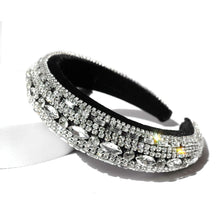Load image into Gallery viewer, RHINESTONE SPARKLY CRYSTAL PADDED HEADBAND
