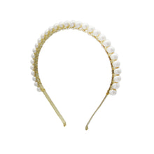 Load image into Gallery viewer, WHITE PAEARL UNIQUE HEADBAND, FOR WOMEN FASHION PARTY HAIR ACCESSORIES
