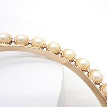 Load image into Gallery viewer, IVORY PEARL HOLIDAY PARTY TIARA HEADBAND FOR WOMEN FASHION HAIR ACCESSORIES
